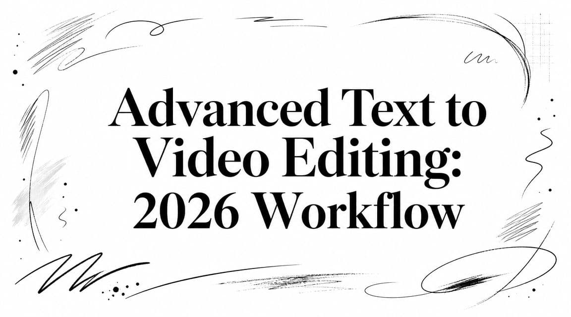 Advanced Text to Video Editing: 2026 Workflow