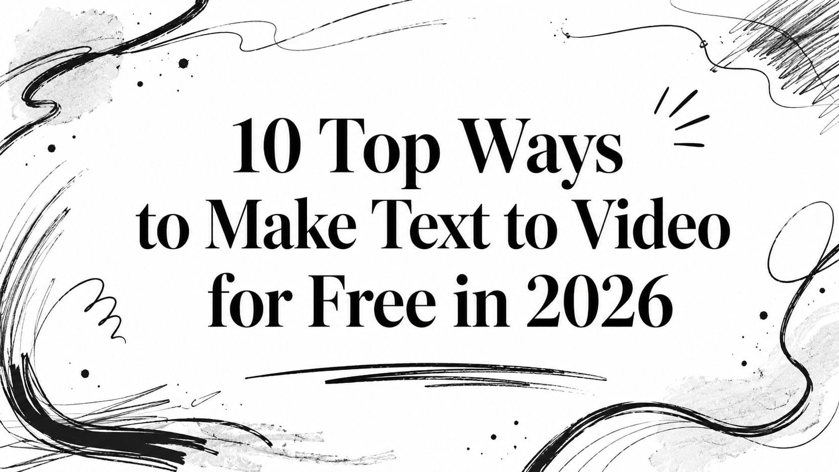 10 Top Ways to Make Text to Video for Free in 2026